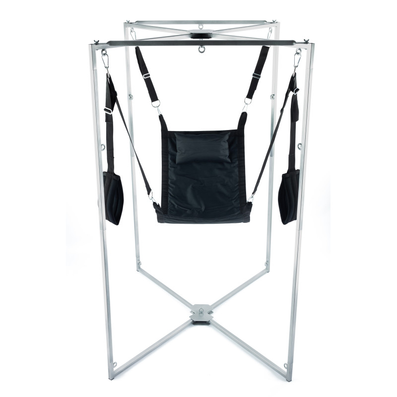 Mr Sling Pack Kit Sling Tissu Carré Noir Armature Grise